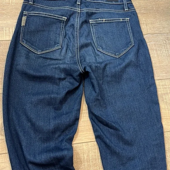 Paige jeans darker denim hoxton ankle stretchy skinny jeans 26 - Picture 14 of 15
